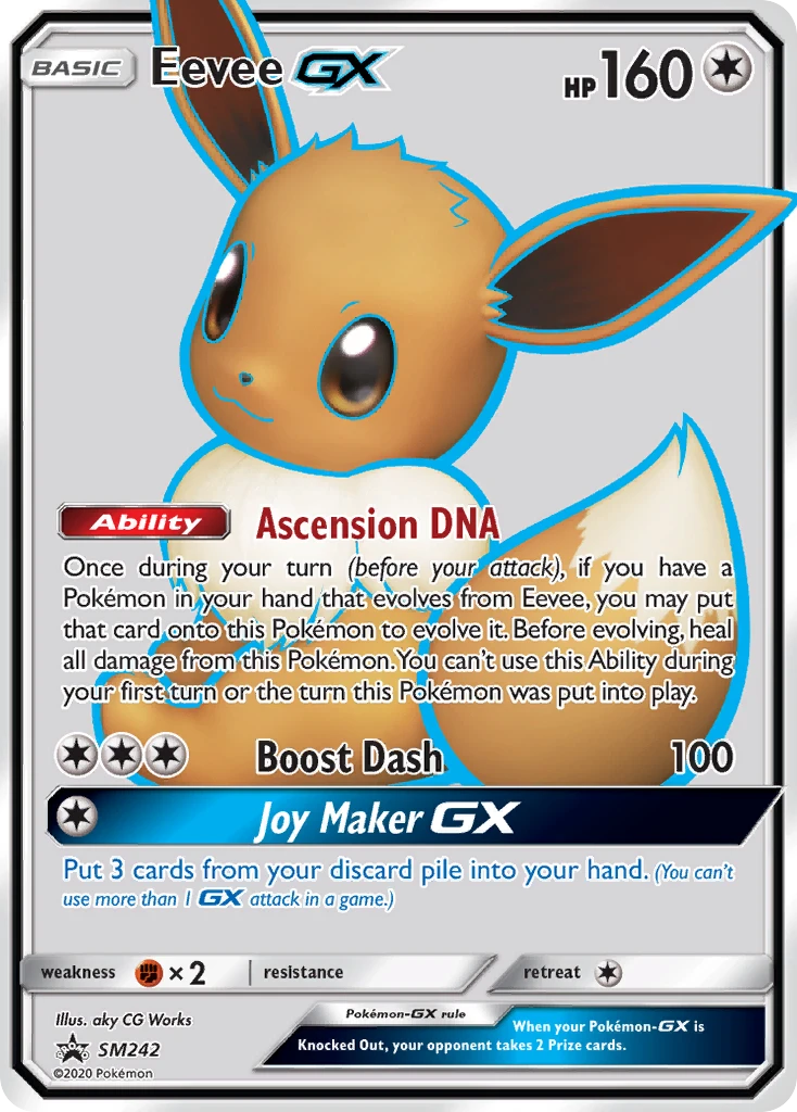 SM242 Eevee GX – SM Black Star Promos