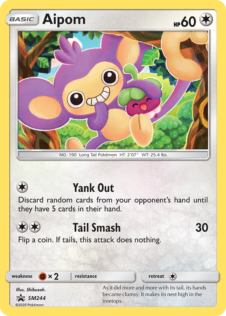 SM244 Aipom – SM Black Star Promos