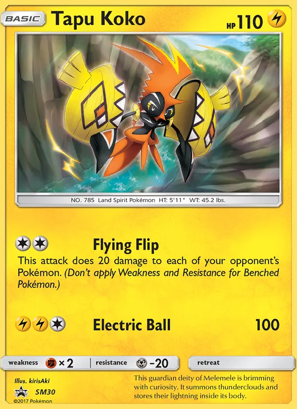 SM30 Tapu Koko – SM Black Star Promos
