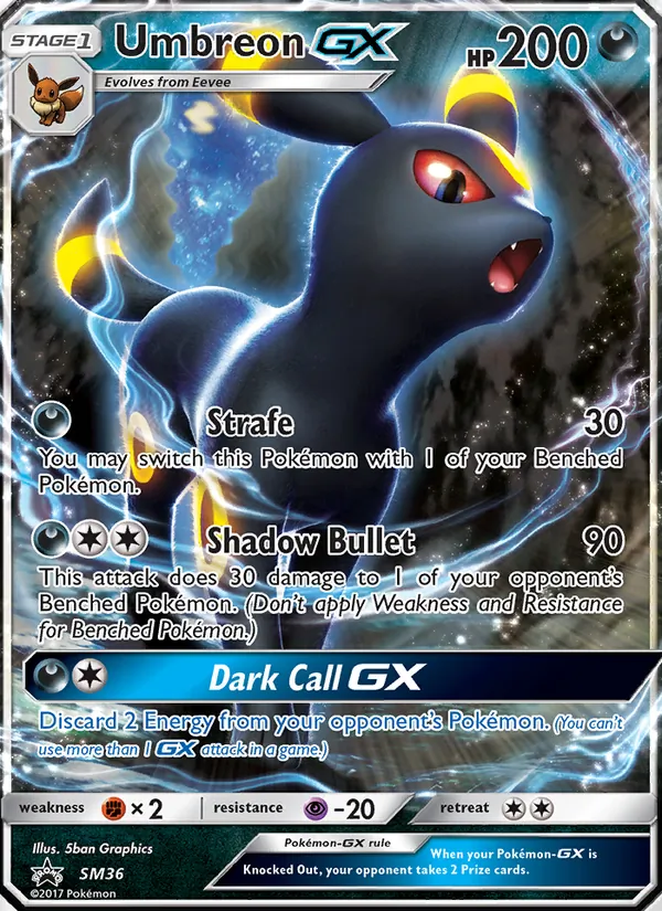 SM36 Umbreon GX – SM Black Star Promos