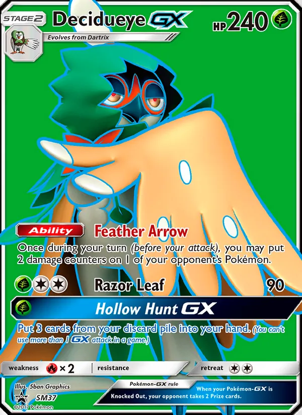 SM37 Decidueye GX – SM Black Star Promos
