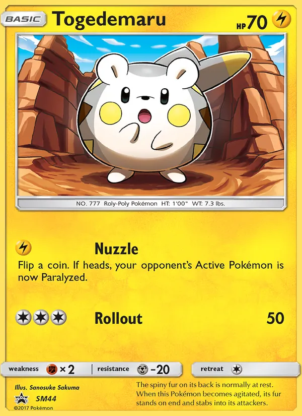 SM44 Togedemaru – SM Black Star Promos