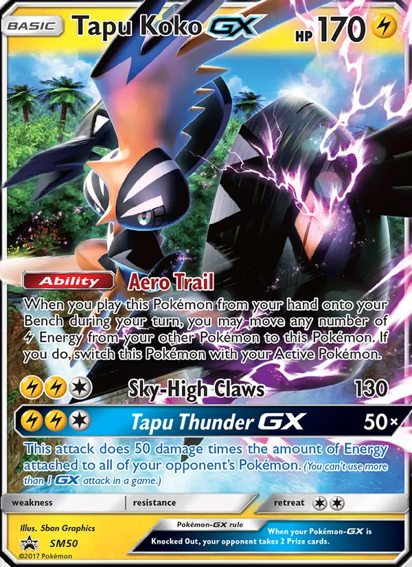 SM50 Tapu Koko GX – SM Black Star Promos