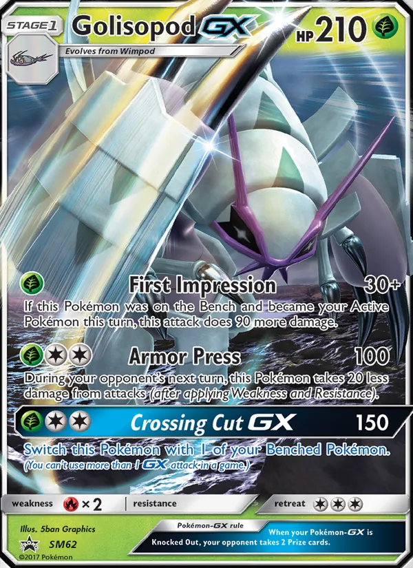 SM62 Golisopod GX – SM Black Star Promos