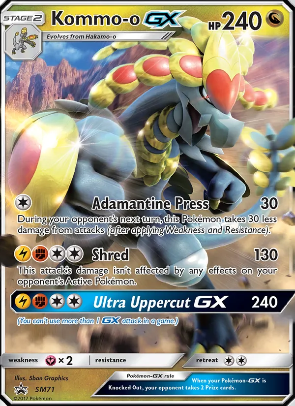 SM71 Kommo-o GX – SM Black Star Promos