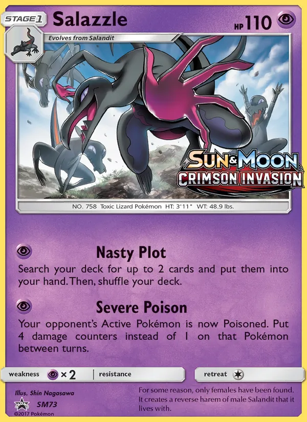SM73 Salazzle – SM Black Star Promos