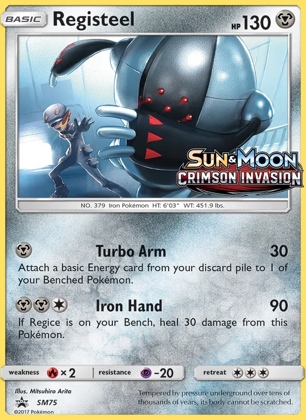 SM75 Registeel – SM Black Star Promos