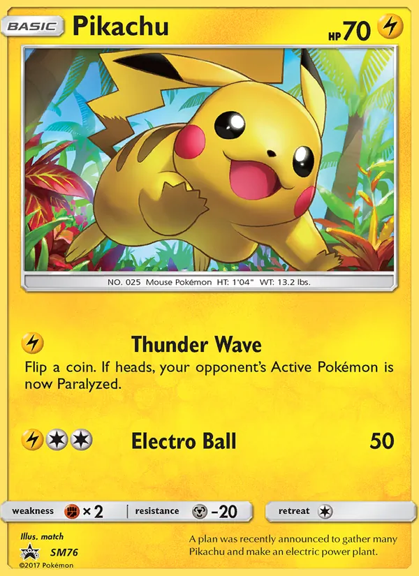 SM76 Pikachu – SM Black Star Promos