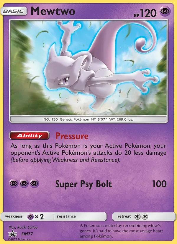SM77 Mewtwo – SM Black Star Promos