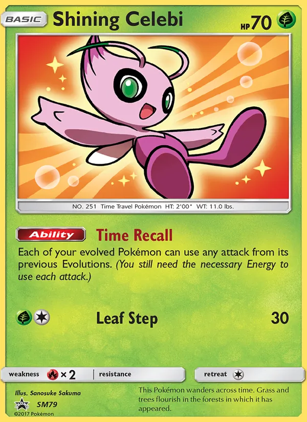 SM79 Shining Celebi – SM Black Star Promos