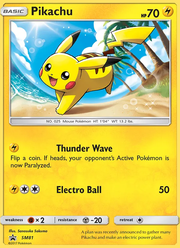 SM81 Pikachu – SM Black Star Promos