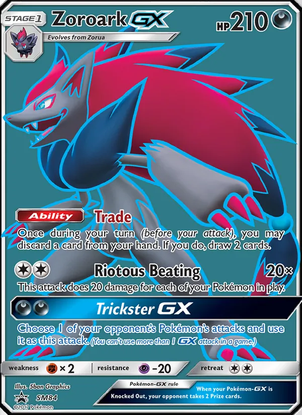 SM84 Zoroark GX – SM Black Star Promos