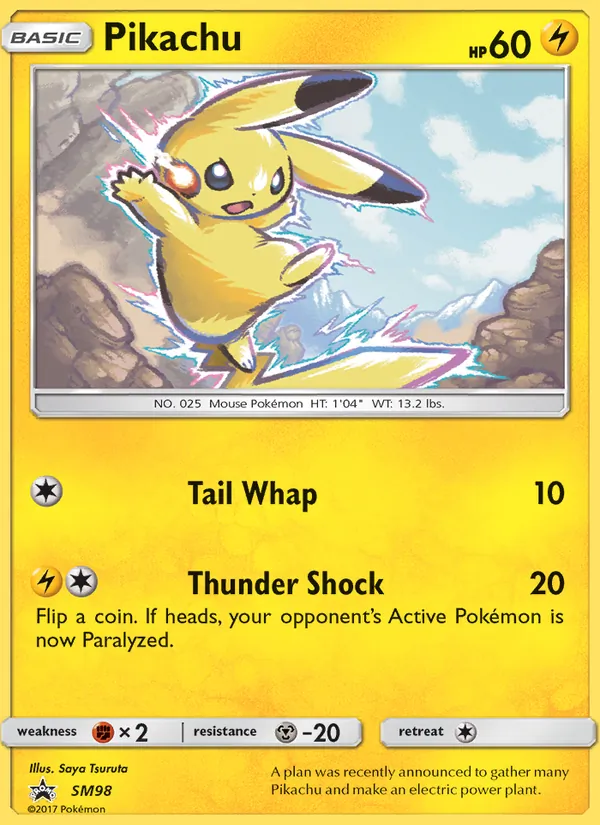 SM98 Pikachu – SM Black Star Promos