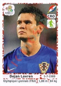 378 Dejan Lovren – UEFA Euro Poland-Ukraine 2012 Panini