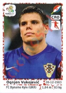 384 Ognjen Vukojević – UEFA Euro Poland-Ukraine 2012 Panini