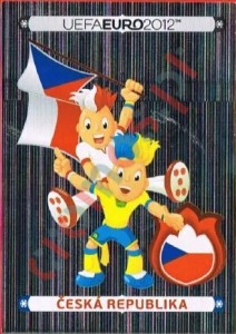 136 Official Mascot - Česká Republika – UEFA Euro Poland-Ukraine 2012 Panini