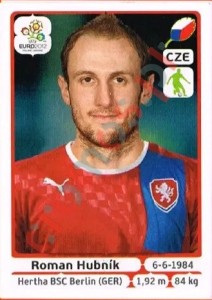 145 Roman Hubník – UEFA Euro Poland-Ukraine 2012 Panini