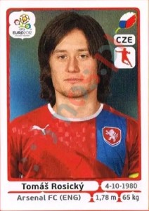 155 Tomáš Rosický – UEFA Euro Poland-Ukraine 2012 Panini