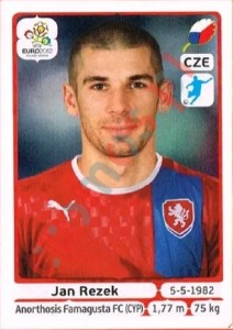 158 Jan Rezek – UEFA Euro Poland-Ukraine 2012 Panini