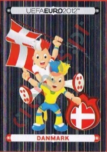 194 Official Mascot - Danmark – UEFA Euro Poland-Ukraine 2012 Panini