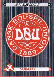 195 Badge - Danmark – UEFA Euro Poland-Ukraine 2012 Panini