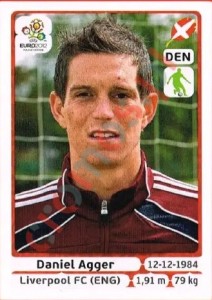 202 Daniel Agger – UEFA Euro Poland-Ukraine 2012 Panini