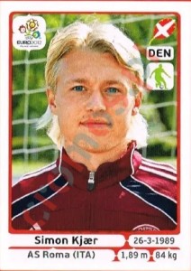 203 Simon Kjaer – UEFA Euro Poland-Ukraine 2012 Panini
