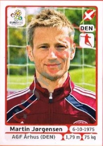 208 Martin Jørgensen – UEFA Euro Poland-Ukraine 2012 Panini