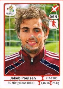 212 Jakob Poulsen – UEFA Euro Poland-Ukraine 2012 Panini