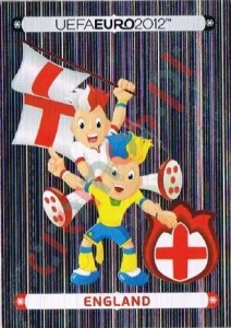 484 Official Mascot - England – UEFA Euro Poland-Ukraine 2012 Panini