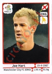 490 Joe Hart – UEFA Euro Poland-Ukraine 2012 Panini