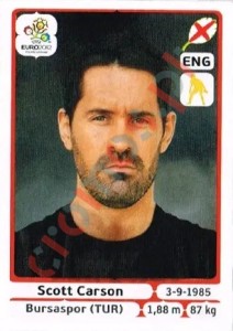 491 Scott Carson – UEFA Euro Poland-Ukraine 2012 Panini