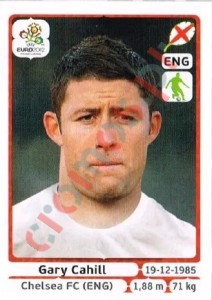 495 Gary Cahill – UEFA Euro Poland-Ukraine 2012 Panini