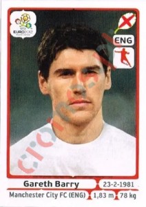 498 Gareth Barry – UEFA Euro Poland-Ukraine 2012 Panini