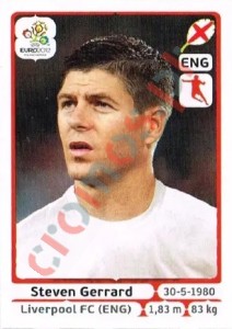 499 Steven Gerrard – UEFA Euro Poland-Ukraine 2012 Panini