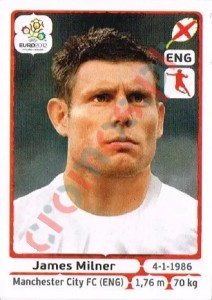 504 James Milner – UEFA Euro Poland-Ukraine 2012 Panini