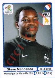 462 Steve Mandanda – UEFA Euro Poland-Ukraine 2012 Panini