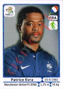 463 Patrice Evra – UEFA Euro Poland-Ukraine 2012 Panini