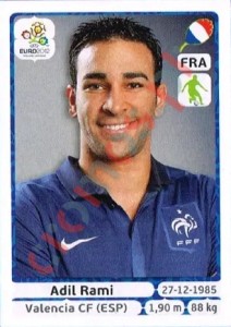 465 Adil Rami – UEFA Euro Poland-Ukraine 2012 Panini