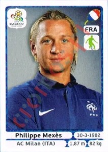 466 Philippe Mexès – UEFA Euro Poland-Ukraine 2012 Panini