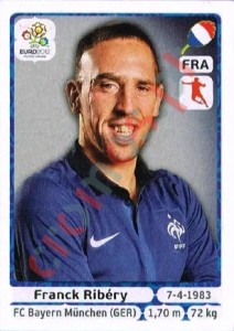 474 Franck Ribéry – UEFA Euro Poland-Ukraine 2012 Panini