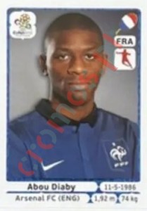 EX-AD Abou Diaby – UEFA Euro Poland-Ukraine 2012 Panini