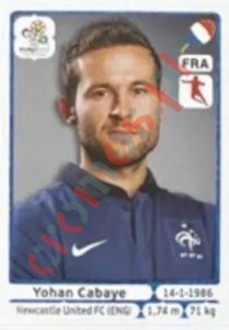 EX-YC Yohan Cabaye – UEFA Euro Poland-Ukraine 2012 Panini