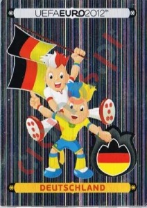 223 Official Mascot - Deutschland – UEFA Euro Poland-Ukraine 2012 Panini