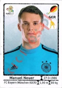 229 Manuel Neuer – UEFA Euro Poland-Ukraine 2012 Panini
