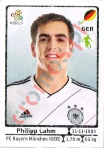 231 Philipp Lahm – UEFA Euro Poland-Ukraine 2012 Panini