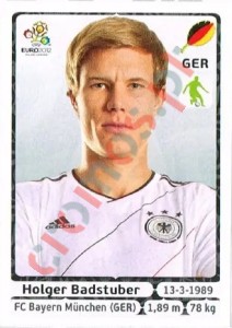 232 Holger Badstuber – UEFA Euro Poland-Ukraine 2012 Panini