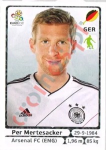 233 Per Mertesacker – UEFA Euro Poland-Ukraine 2012 Panini