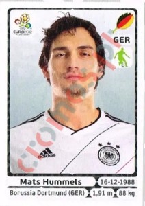 235 Mats Hummels – UEFA Euro Poland-Ukraine 2012 Panini