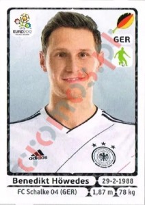 236 Benedikt Höwedes – UEFA Euro Poland-Ukraine 2012 Panini